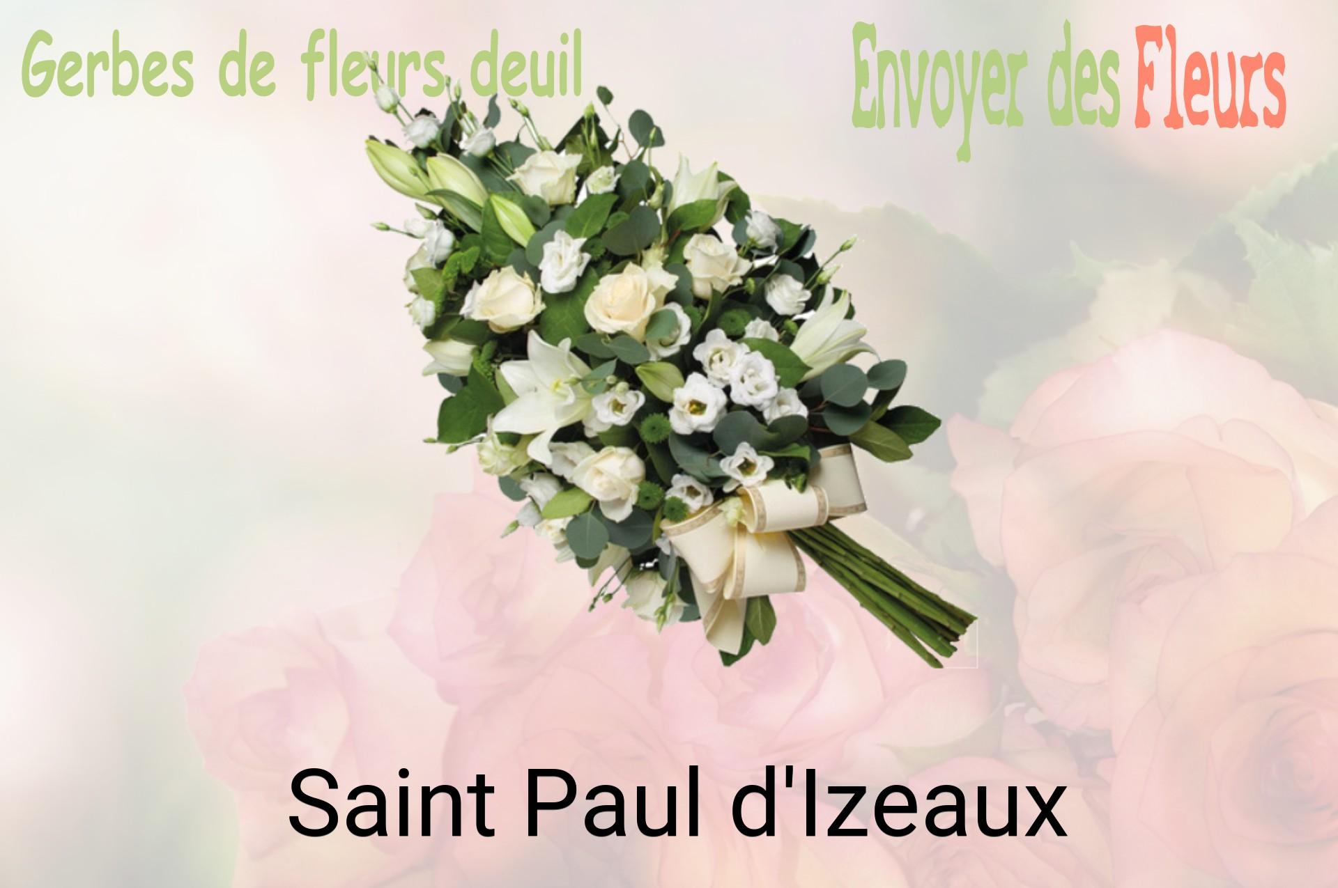 Gerbe de fleurs de deuil livrée à Saint-Paul-d'Izeaux